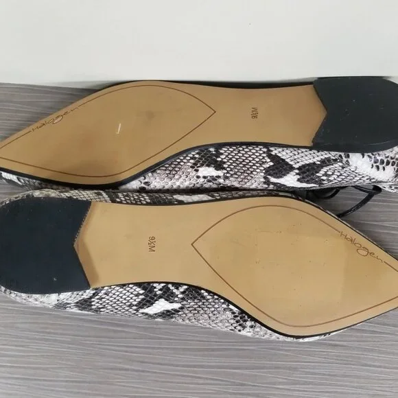 Halogen Owen Ghillie Flat. Snakeskin Black & White Print, Womens Size 9.5 M - Picture 11 of 12